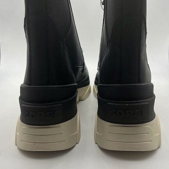 Sorel Brex Lace-Up Waterproof Bootie Heel Cozy Lace BLK Boots Women Size 9 NWB - Picture 7 of 12
